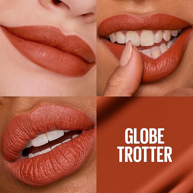 Maybelline Super Stay Matte Ink Liquid Lipstick Makeup, Long Lasting High Impact Color, Up to 16H Wear, Globetrotter, Brown Beige, 1 Count, Packaging May Vary