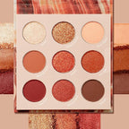 ColourPop Rock On Eyeshadow Palette - Warm, Earthy Terracotta Palette with Metallic and Matte Finishes - High-Pigment Eye Makeup with a Long-Wearing Formula (0.3 oz)
