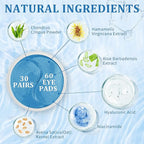 Under Eye Patches, Hyaluronic Acid Eye Mask, Collagen Eye Pads for Dark Circles, Eye Bags, Puffiness, Diminish Fine Lines and Wrinkles, Moisturize and Tighten Eye Skin for Men and Women