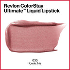 Revlon ColorStay Ultimate Liquid Lipstick, Longwear Rich Lip Colors, Wears for Up to 24 Hours, Satin Finish, 035 Iconic Iris, 0.1 fl oz