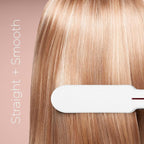 Conair Double Ceramic Flat Iron, 1 1/2-inch , White