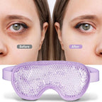 Cooling eye mask with gel