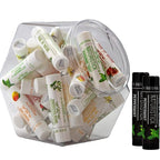 32-Pack Lip Balm in Bulk by Naturistick. Assorted Scents. 100% Natural Ingredients. Includes Mini Display Fishbowl. Best Beeswax Chapstick for Dry, Chapped Lips. Made in USA