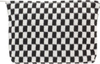 Pazimiik knitted checkered makeup bag