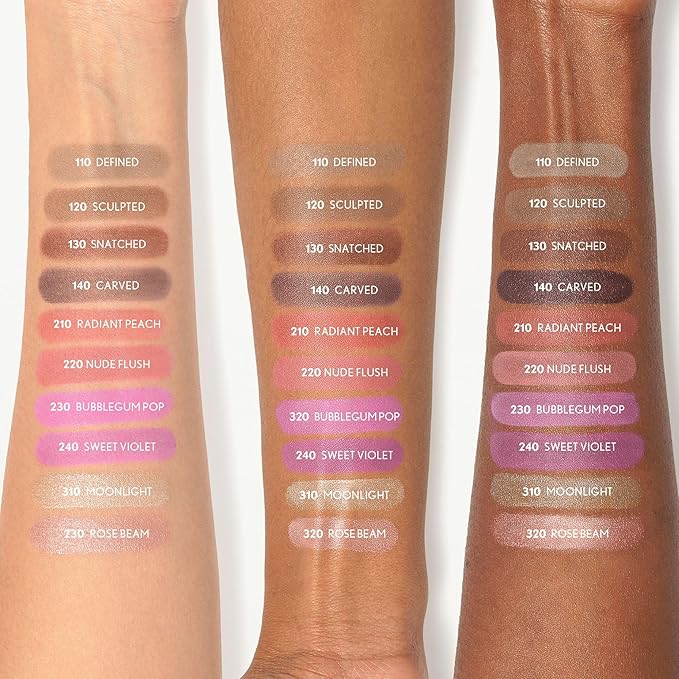 CoverGirl Trublend Skin Enhancer Contour Stick Balm, 130 Snatched, Vegan Formula, Easy to Use, Glides on Effortlessly, Non-Greasy, Doesn't Crease, 0.21oz