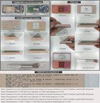 3 Color Matte Pink Blush Palette with Brush, Face Beauty