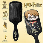 Official Harry Potter Hair Brush, Detangler for Girls, Gifts for Fans (Black)