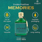 Nitro Green Eau De Parfum - Vibrant Weekend Fragrance - 3.4 Fl Oz