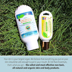 | Sunblock® SunScreen Lotion SPF 35+ | All Natural Organic Zinc Unscented Sunscreen for Sun Protection | All Natural Personal Care (3.3 oz | Single)