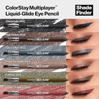 REVLON ColorStay Multiplayer Liquid-Glide Eye Pencil, Multi-Use Makeup With Blending Brush, Blends Then Sets, Creamy Texture, Waterproof, Smudge-proof, Longwearing, 404 Under the Radar, 0.03 Oz