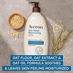 Aveeno Skin Relief Moisturizing Lotion for Very Dry Skin with Soothing Triple Oat & Shea Butter Formula, Dimethicone Skin Protectant Helps Heal Itchy, Dry Skin, Fragrance-Free, 8 fl. oz.