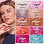 REVLON Super Lustrous Glimmer Gloss, Non-Sticky Lip Gloss, High-Shine Finish, Plant-Based Glitter, 005 Glazed Almond, 0.13 fl oz